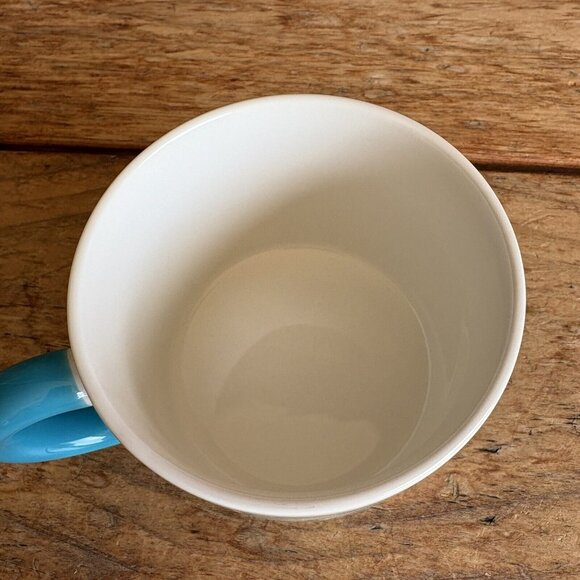 AIWA CO JAPAN Turquoise White Elephant Ceramic Mug - Picture 5 of 8